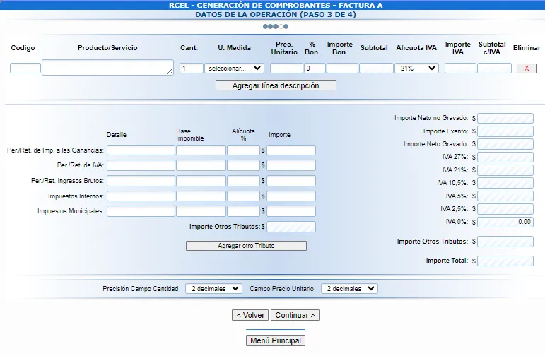 Esta es la sección que más inconvenientes trae a la hora de realizar una Factura A. Factura A,Responsable inscripto,Cómo facturar